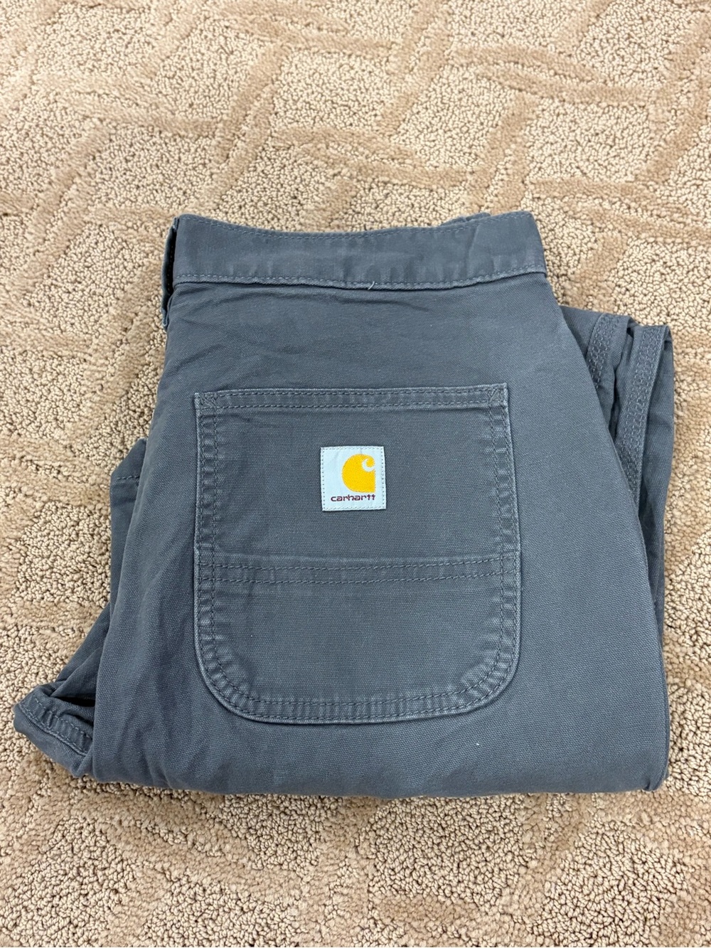 Carhartt Relaxed Fit Carpenter Work Pants Charcoal Grey 30x30